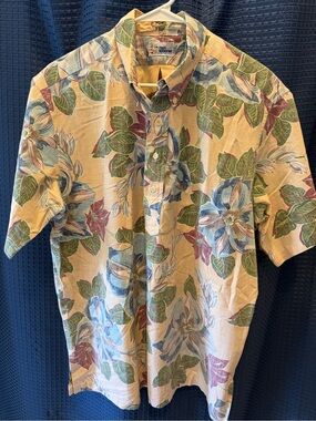 Reyn Spooner Beige Floral half placket Shirt